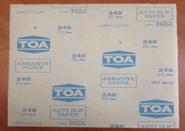 Abrasive Paper Sheet TOA 9 inch x11 inch x240mm